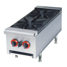Hot Sale Restaurant Cooking Equipment Stainless Steel Gas Stove Manufacturing 2 Burner Gas stove